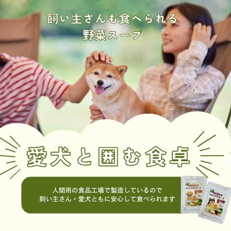 愛犬用野菜スープ　にんじんとごまと野菜のポタージュ　いつものご飯にわんプラスープ