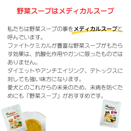 愛犬用野菜スープ　にんじんとごまと野菜のポタージュ　いつものご飯にわんプラスープ