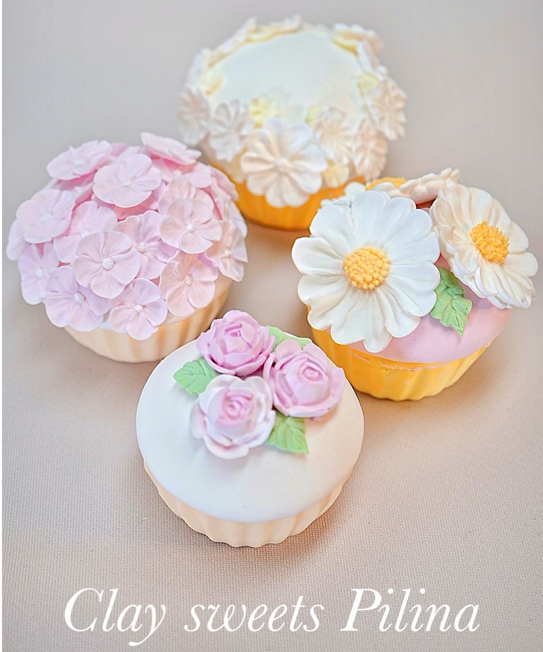 クレイカップケーキ 単品販売 | Clay sweets Pilina