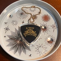 Princess picキーホルダー(black×gold)