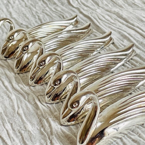 フランス 白鳥のカトラリーレスト シルバープレート [i011] | shanachie