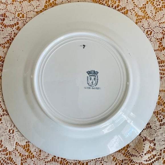 フランス アンティークプレート Saint Amand マリールイーズ