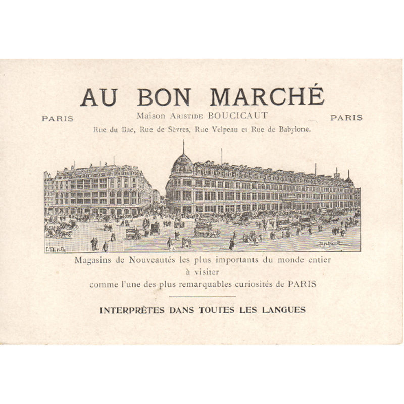 1914年発行 アンティーク フランス ボンマルシェ アジェンダ