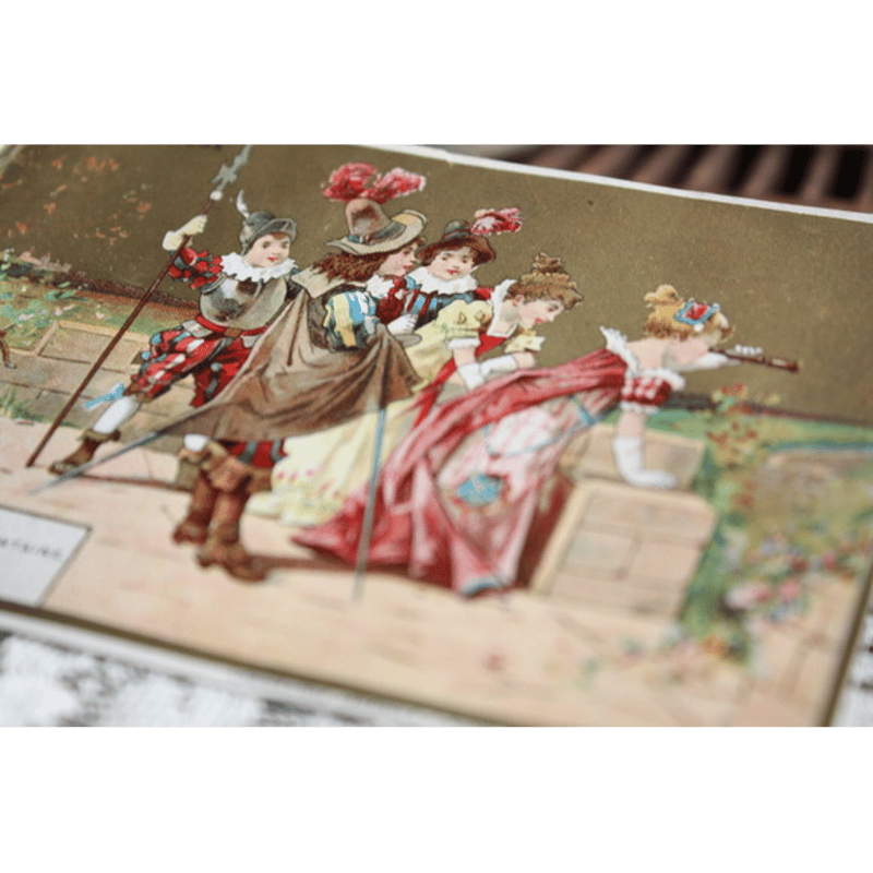 フランスアンティーク　ボンマルシェ　立体クロモカード　19世紀末 フランスアンティーク ボンマルシェ 立体クロモカード 19世紀末