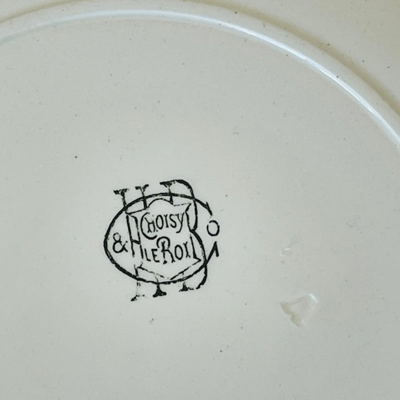 フランスアンティーク トランプモチーフの絵皿 Choisy le Roi [i134