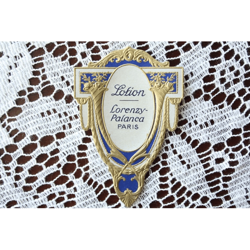 フランスアンティーク パフュームラベル LOTION-LORENZY PALANCA PARI