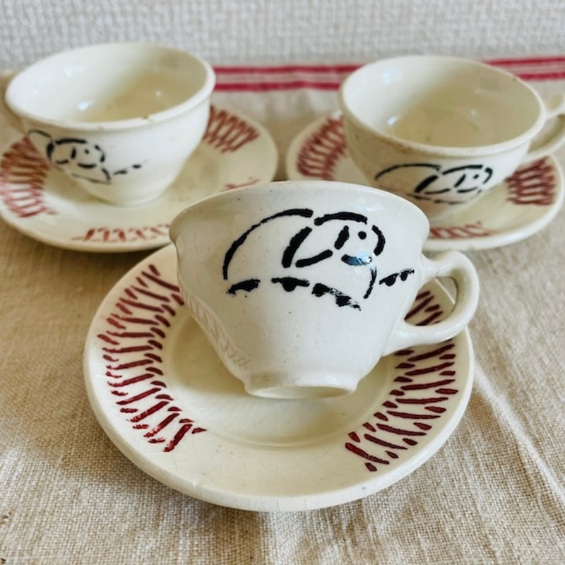 フランスアンティーク　SALINS デミカップ3客セット フランスアンティーク SALINS デミカップ3客セット フランス