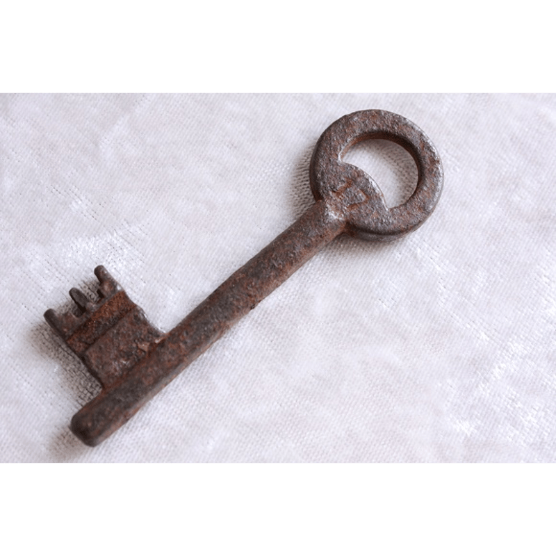 フランス アンティーク キー 特大 16cm超え 鍵 蔵 フランス 幸せの