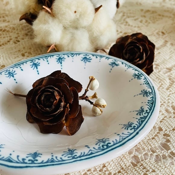 フランス ムスティエ窯の小さなプレート [a022] | shanachie