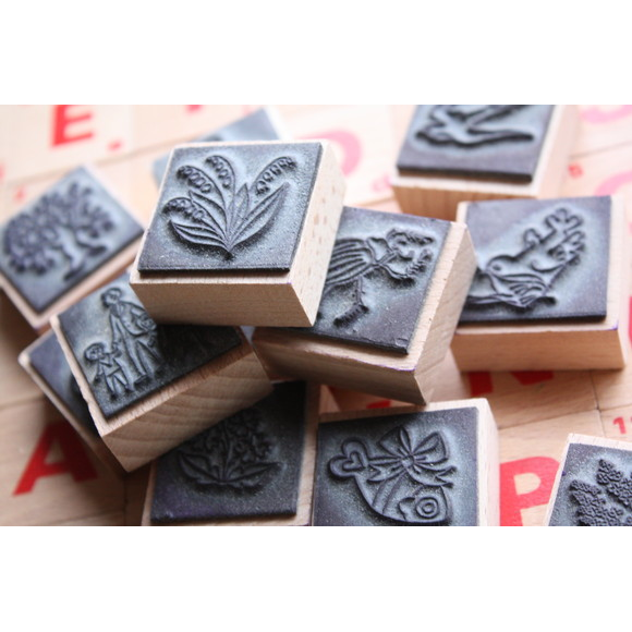 フランス　アンティーク　スタンプ フランス アンティークスタンプ フェルナンナタン 春のセット