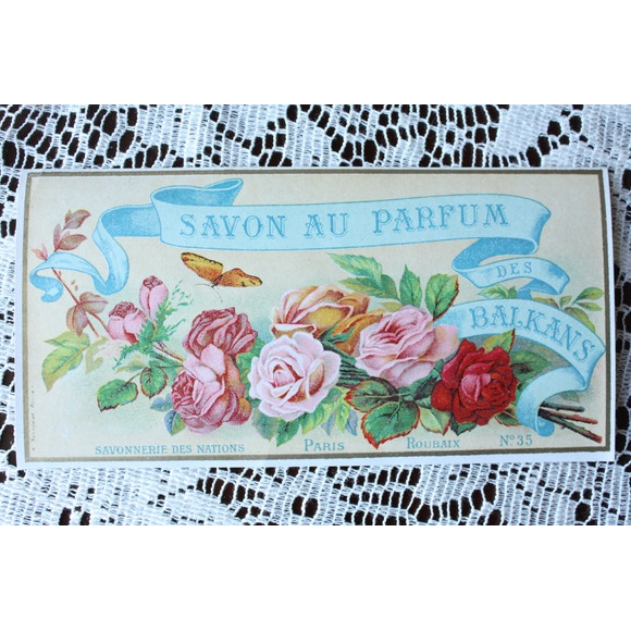 フランス アンティーク パフュームラベル savon paris サボン ラベル フランス アンティーク パフュームラベル savon paris サボン