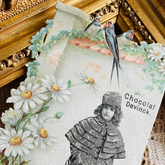 フランスアンティーク クロモス クロモカード CHOCOLAT DEVINCK [ch002-