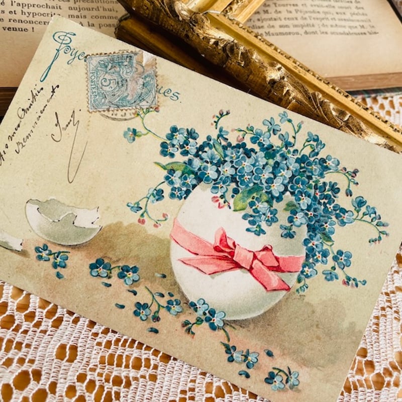 フランス アンティークポストカード イースター 1905 [s014] | shanachie