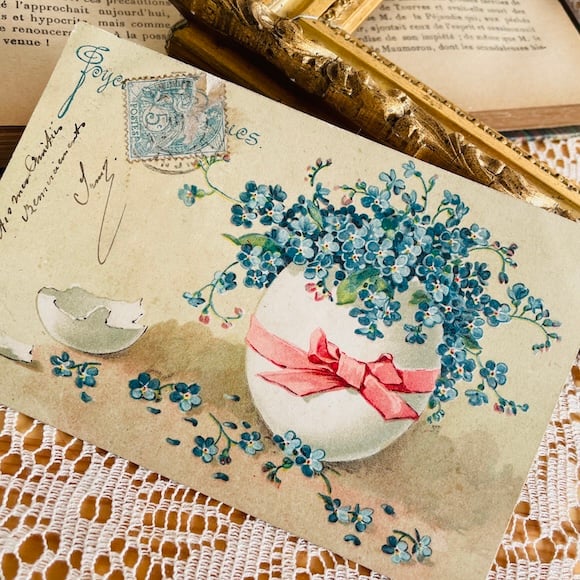 フランス アンティークポストカード イースター 1905 [s014] | shanachie