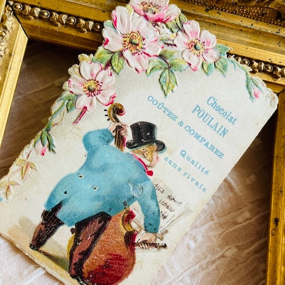 フランスアンティーク クロモス クロモカード CHOCOLAT POULAIN [ch043]