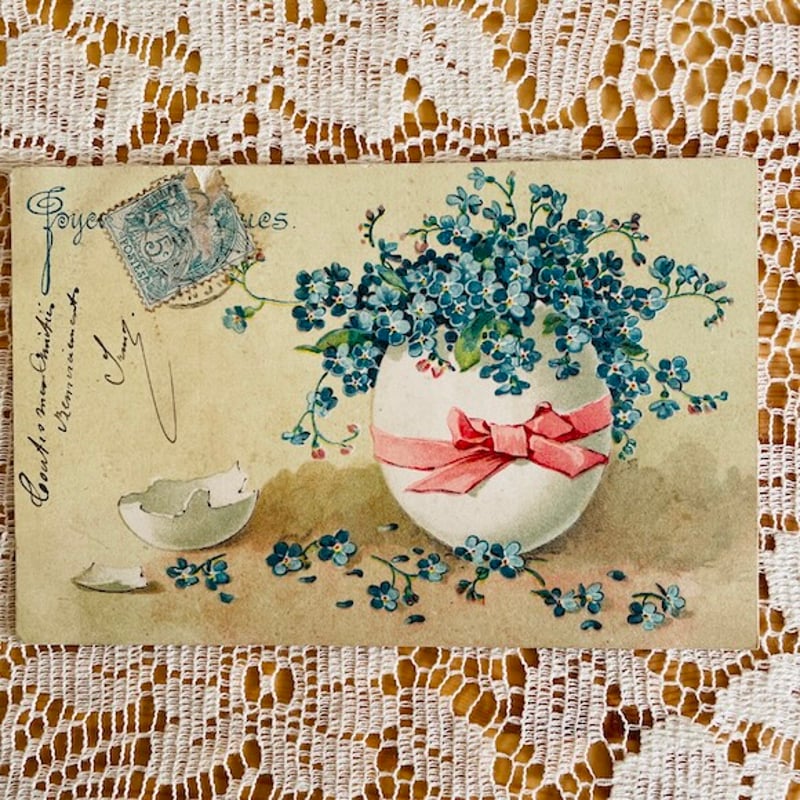 フランス アンティークポストカード イースター 1905 [s014] | shanachie