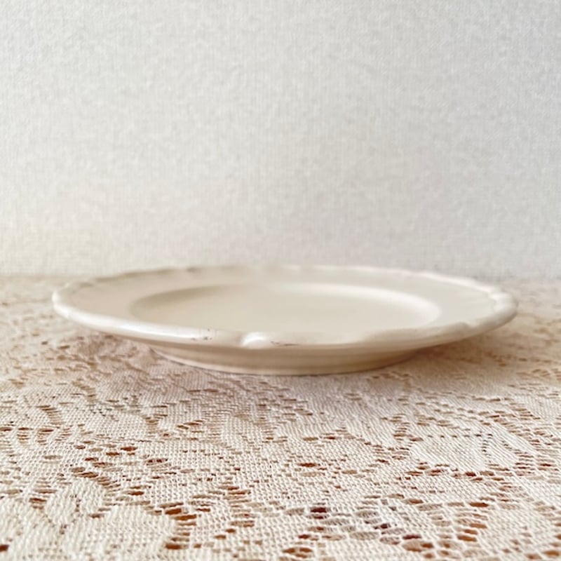 フランスヴィンテージ Varages France 花リム プレート 7枚セット