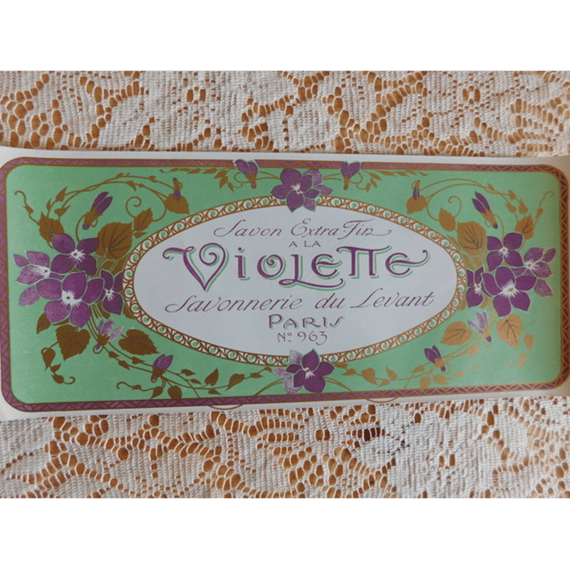 フランスアンティーク サボンラベル Savon Extra Fin a la Violette