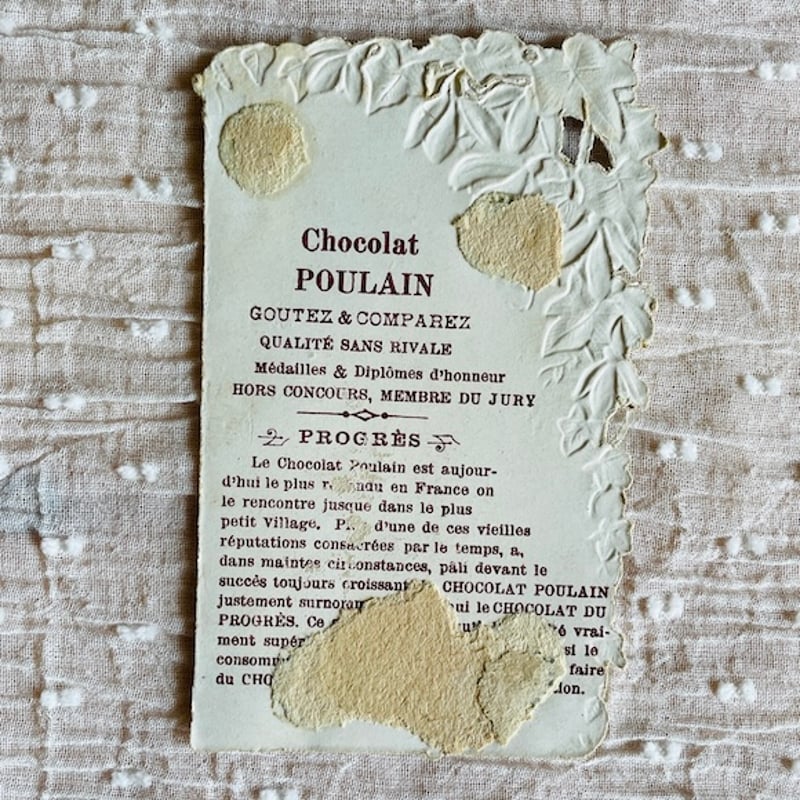 フランスアンティーク クロモス クロモカード CHOCOLAT POULAIN [ch042]