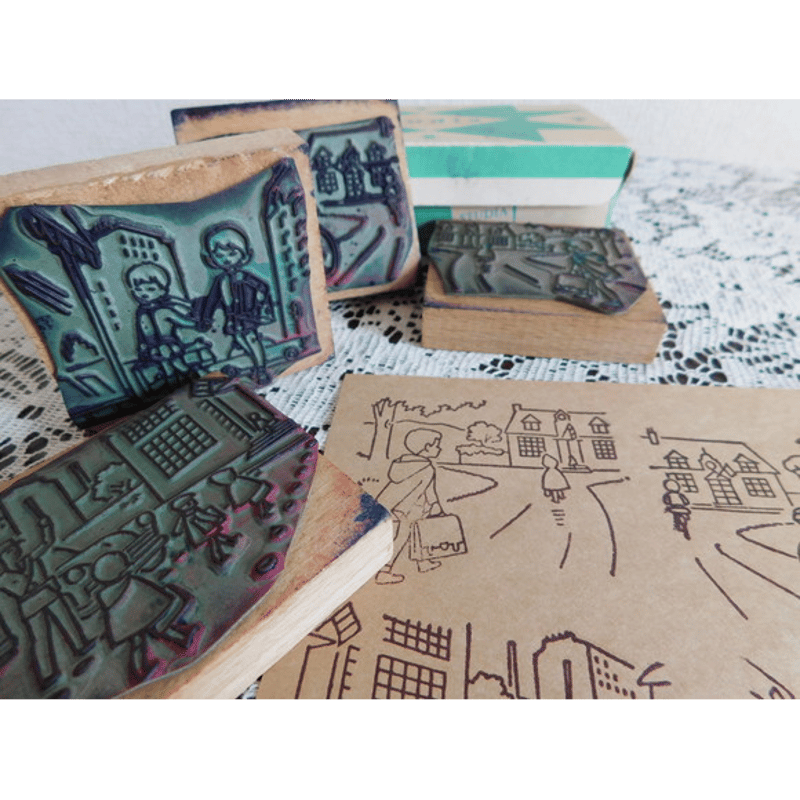 フランスアンティーク スタンプセット studia [t007] | shanachie