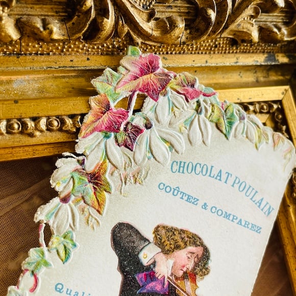 フランスアンティーク クロモス クロモカード CHOCOLAT POULAIN [ch042]