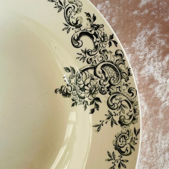 HB&Cie ショワジールロワの深皿プレート フランスアンティーク ショワジールロワ HB&Cie 深皿 [i111] | shanachie