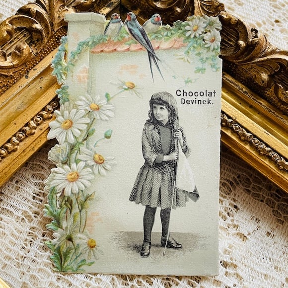 フランスアンティーク クロモス クロモカード CHOCOLAT DEVINCK [ch002-
