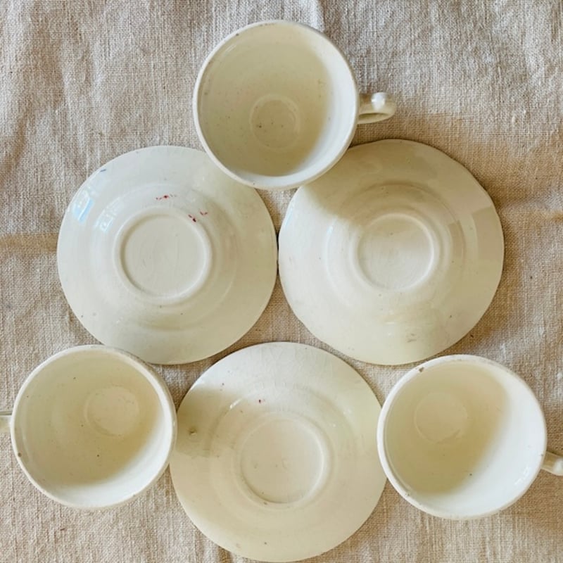 フランス アンティーク ディネット 12点セット フランスの蝶々のステンシルディネット12点セット gc-1473の通販