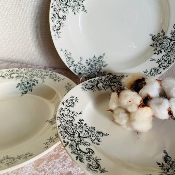 HB&Cie ショワジールロワの深皿プレート フランスアンティーク ショワジールロワ HB&Cie 深皿 [i111