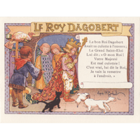 フランスアンティーク クロモス・クロモカード 8人の少女 [ch036