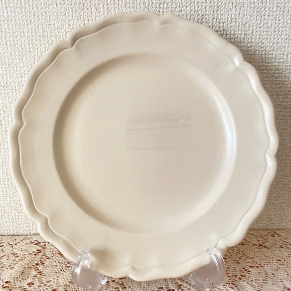 フランスヴィンテージ Varages France 花リム プレート 7枚セット フランスヴィンテージ Varages France 花リム プレート 7枚セット