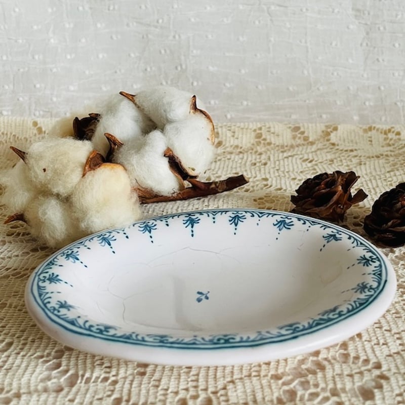 フランス ムスティエ窯の小さなプレート [a022] | shanachie