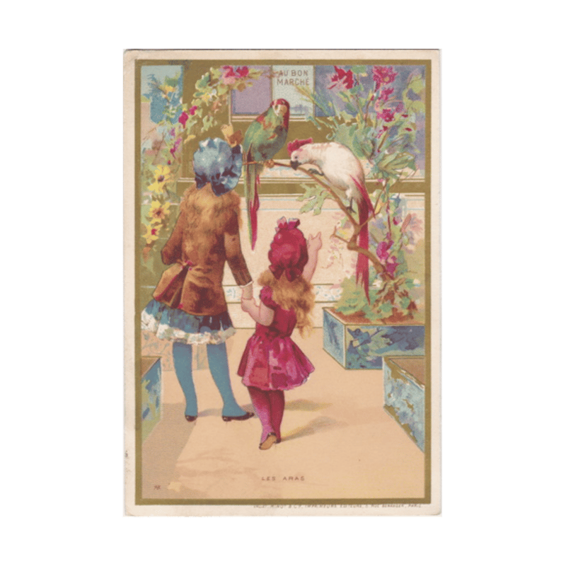フランスアンティーク ボンマルシェのクロモス AU BON MARCHE フランスアンティーク ボンマルシェのクロモス AU BON MARCHE