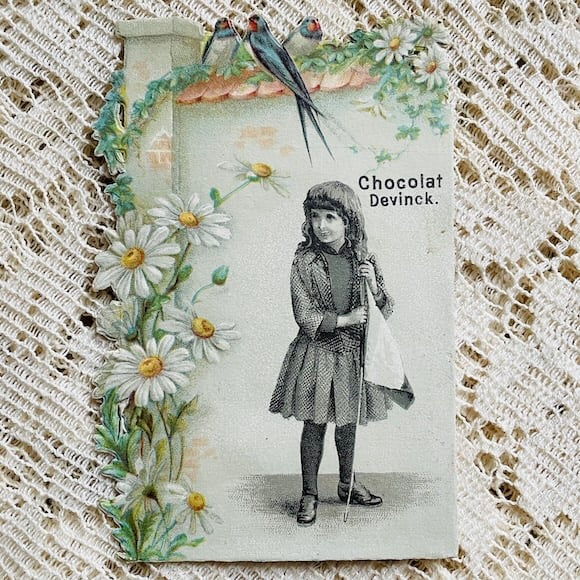 フランスアンティーク クロモス クロモカード CHOCOLAT DEVINCK [ch002-