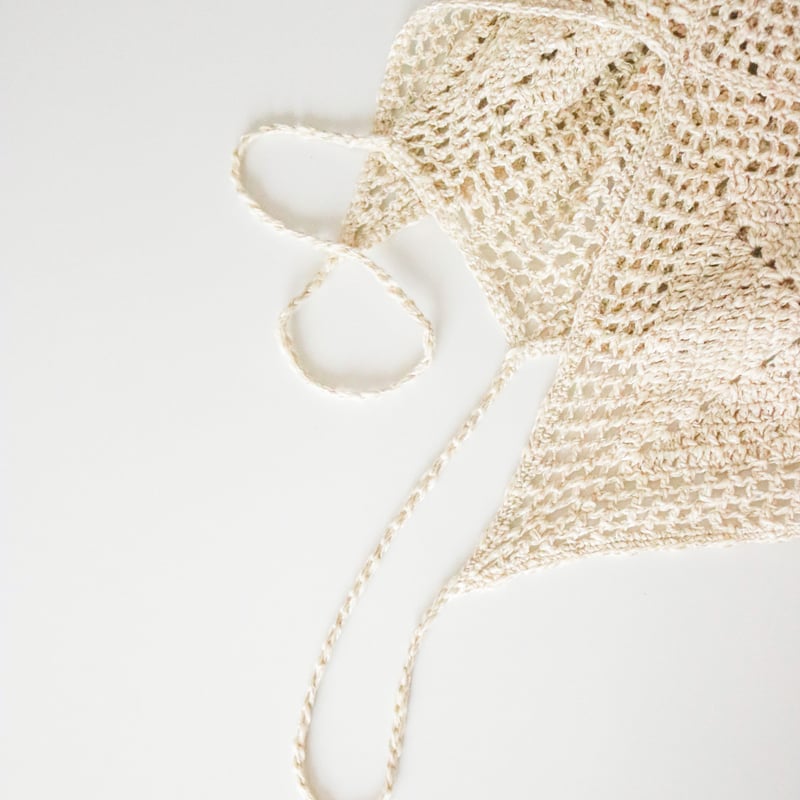 DL編み図］プレイフルなクロシェキャミ／crochet／p.6 | 112_STORES店