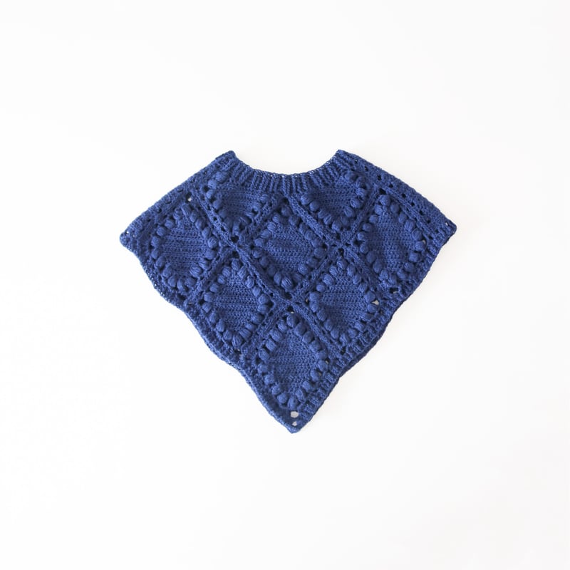 DL編み図］木苺とダイヤのクロシェケープ／crochet／p.10