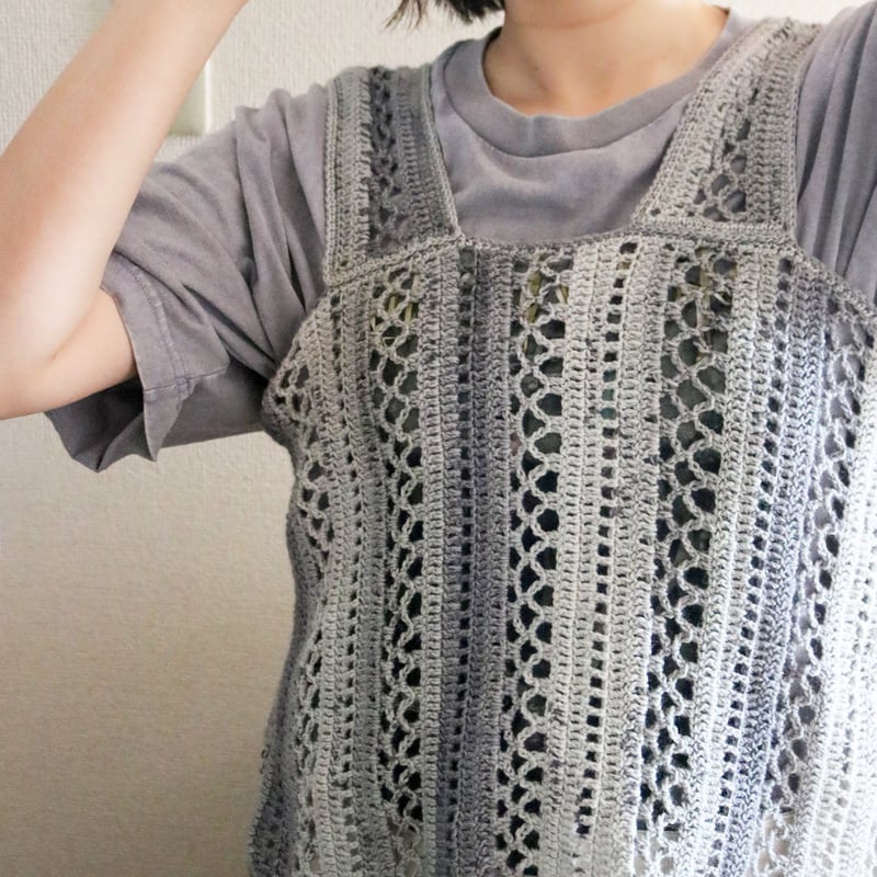 DL編み図]レーシーなクロシェビスチェ／crochet／p.5 | 112_STORES店