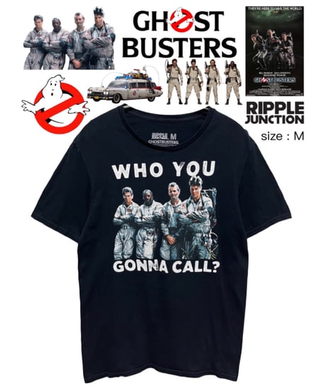 GHOSTBUSTERS　Ｔシャツ　M　黒　USA古着