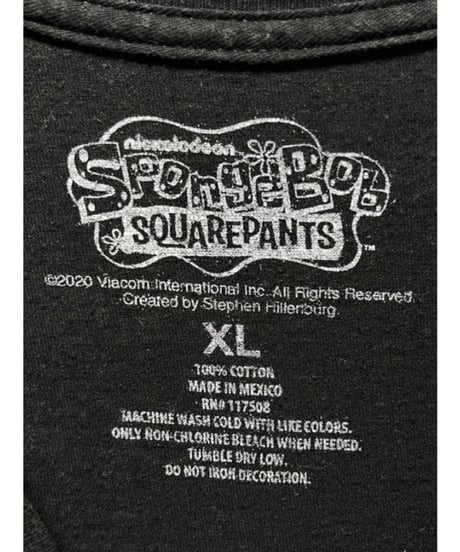 Sponge Bob　Sweet Victory 　Tシャツ　XＬ　黒　US古着