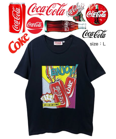 Coca-Cola　Tシャツ　L　黒　USA古着
