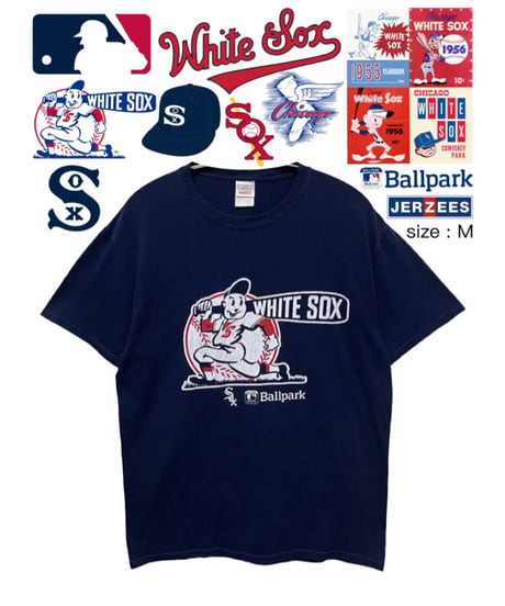 MLB　Chicago White Sox　Tシャツ　M　紺　USA古着