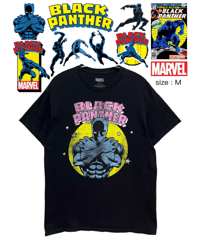 BLACK PANTHER　Tシャツ　M　黒　USA古着