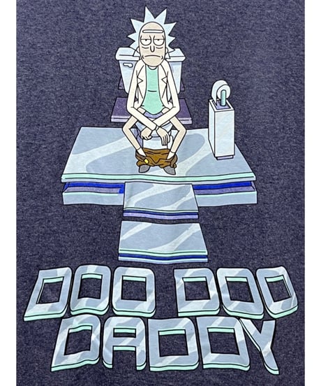 Rick and Morty　Tシャツ　XL　ブルーグレー　USA古着