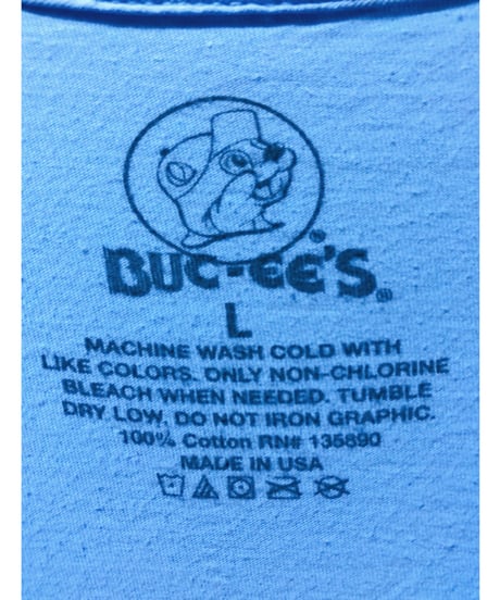 BUC-EE’S　Tシャツ　L　水色　USA古着