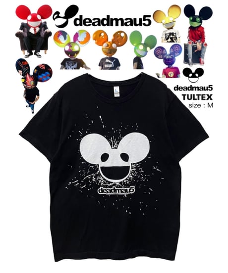 deadmau5　Tシャツ　M　黒　USA古着