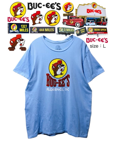 BUC-EE’S　Tシャツ　L　水色　USA古着