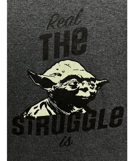STAR WARS　YODA　Tシャツ　M　グレー　USA古着
