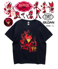 HAZBIN HOTEL　ALASTOR　Tシャツ　L　黒　USA古着