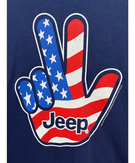 Jeep　Tシャツ　L　紺　USA古着