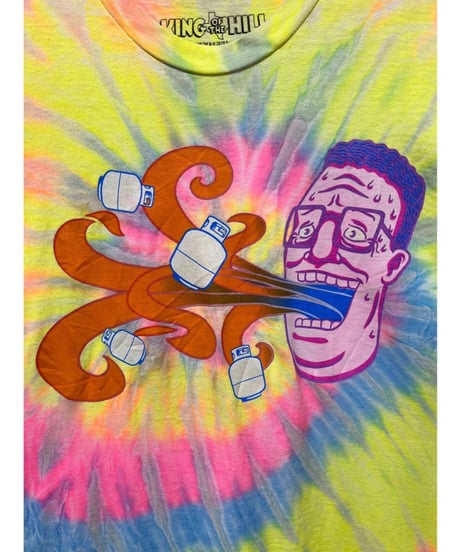 KING OF THE HILL　Tシャツ　M　ダイタイ柄　USA古着